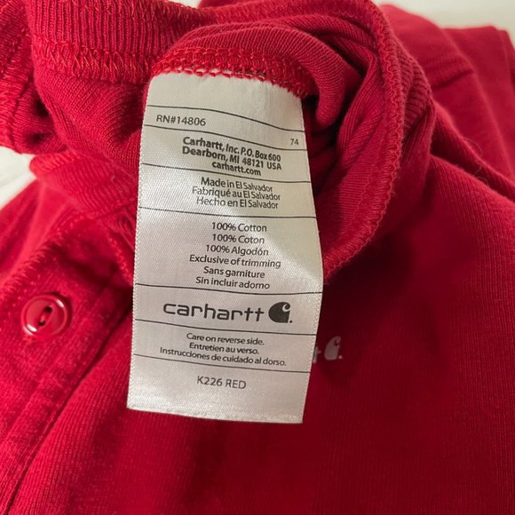 Carhartt K226 Midweight Cotton Union Suit Red Men's Medium - Picture 11 of 12